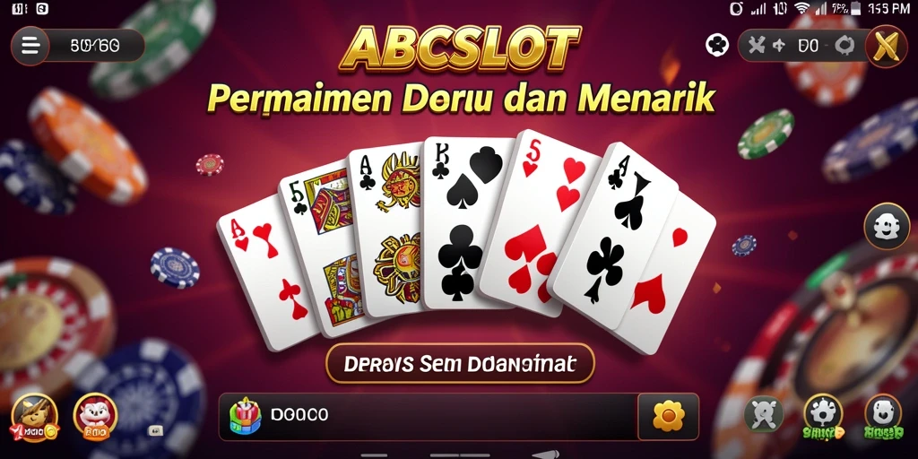 Screenshot gameplay ABCSLOT yang menampilkan aksi seru dalam permainan Domino.