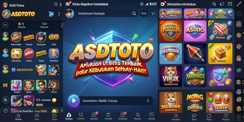Tampilan antarmuka aplikas ASDTOTO yang user-friendly dan fungsional.
