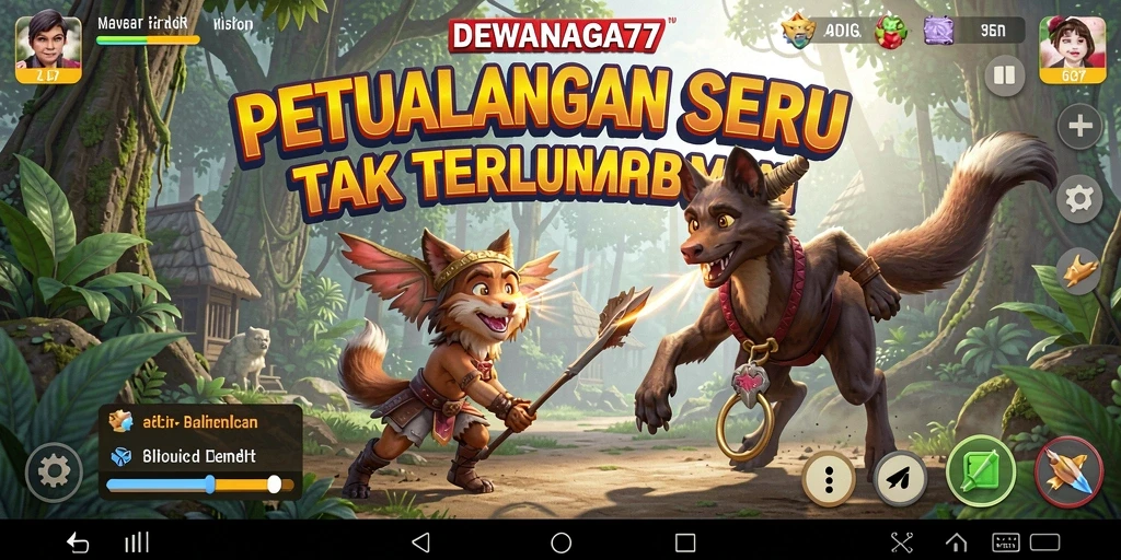Tampilan gameplay DEWANAGA77 yang menakjubkan dan penuh aksi.