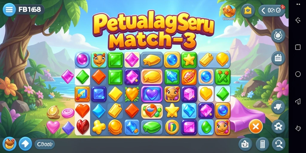 Tampilan gameplay FB168 yang seru dan penuh warna.