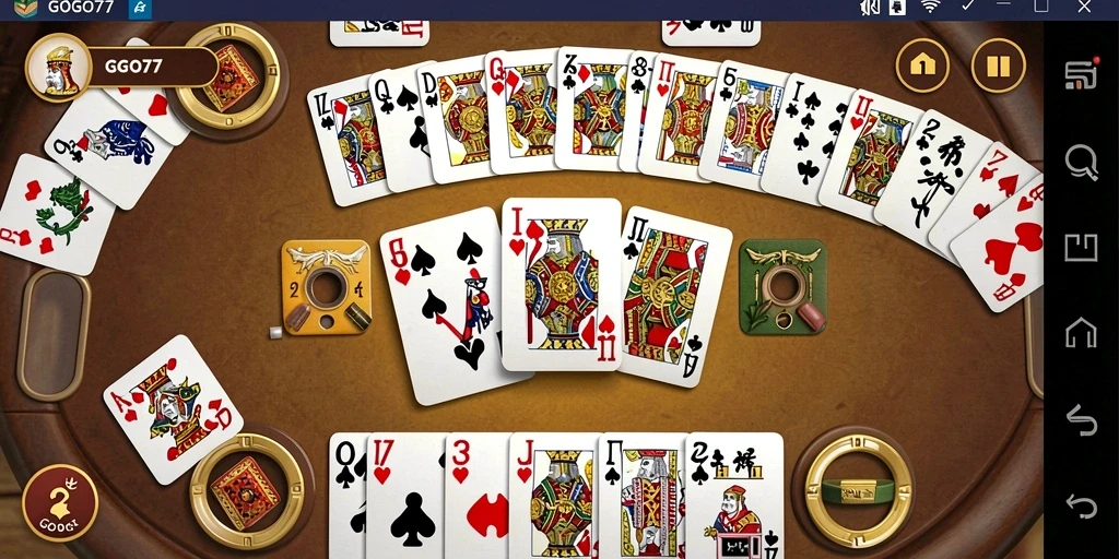 Screenshot GOGO77 menampilkan momen seru permainan Domino.