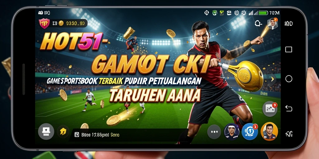 Tampilan antarmuka HOT51 saat bermain taruhan olahraga.