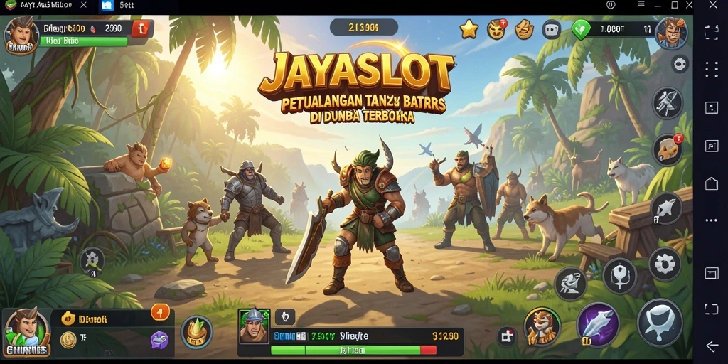 Tampilan gameplay menarik di dunia terbuka JAYASLOT.