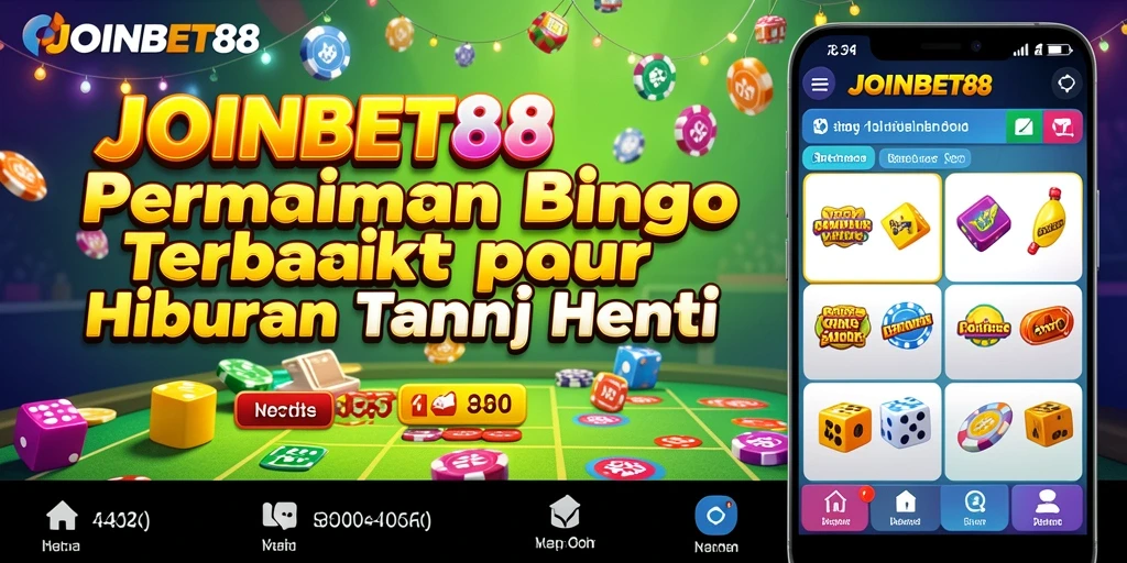 Screenshot utama JOINBET88 menampilkan gameplay Bingo yang seru dan interaktif.