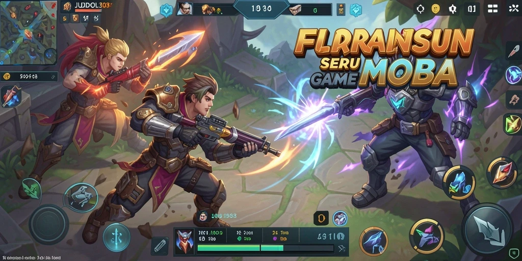 Gameplay menegangkan di arena pertempuran MOBA