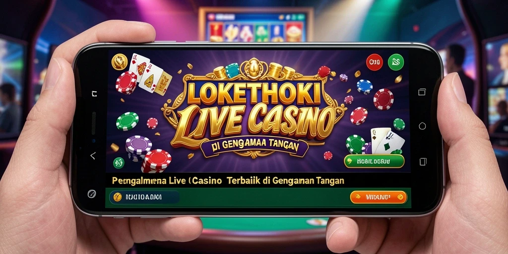 Tampilan gameplay Live Casino yang mendebarkan di LOKETHOKI.