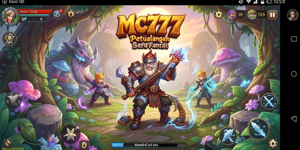 Screenshot gameplay petualangan yang mendebarkan di MC777.