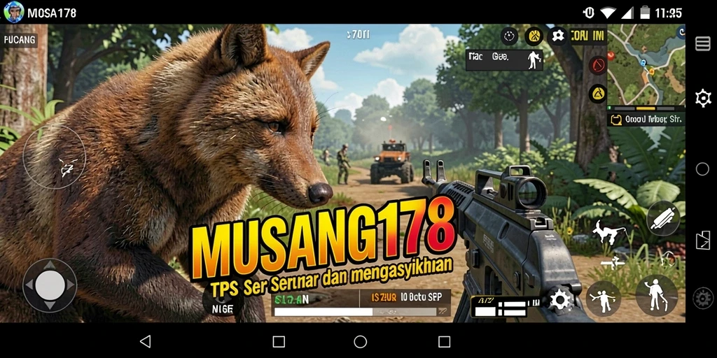 Screenshot menunjukkan aksi seru dalam gameplay TPS