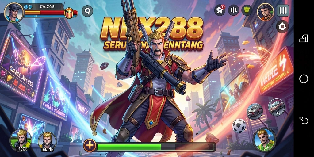 Tampilan gameplay NEX288 yang menarik dan dinamis.