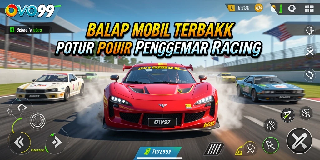 Gameplay balap mobil yang seru dan mendebarkan di OVO99.