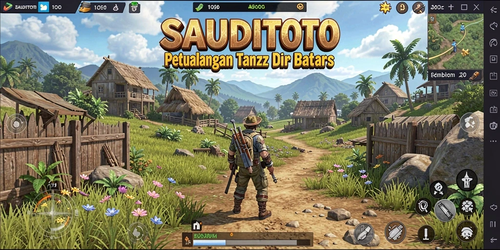 Menampilkan gameplay SAUDITOTO yang penuh petualangan dan eksplorasi.