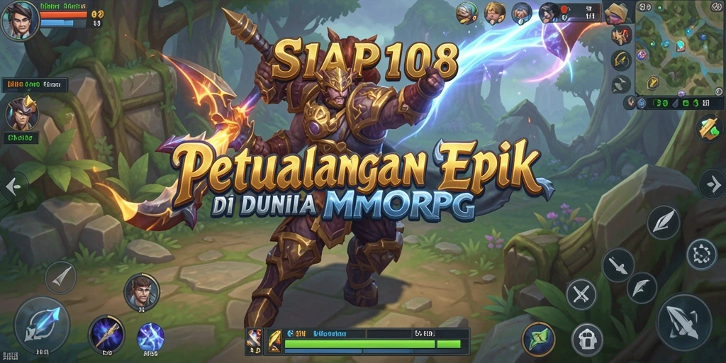 Screenshot gameplay SIAP108 yang menunjukkan aksi epik dalam pertempuran MMORPG.