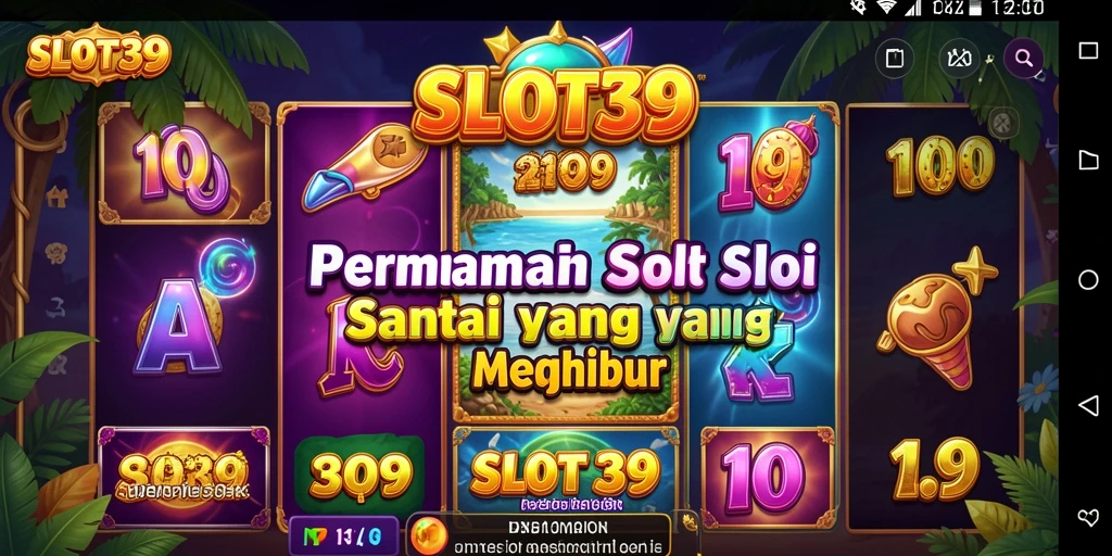 Tampilan menarik dari SLOT39 dengan gameplay yang seru.