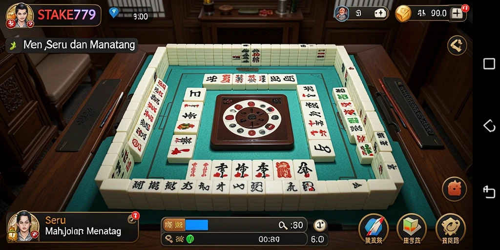 Screenshot gameplay STAKE779 menunjukkan aksi seru dalam permainan Mahjong.