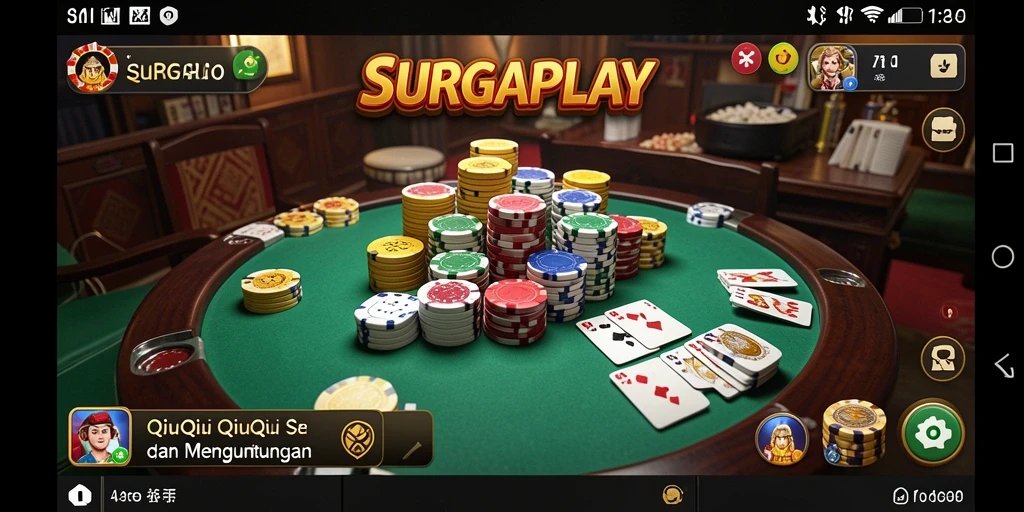Tampilan gameplay QiuQiu di SURGAPLAY yang seru.