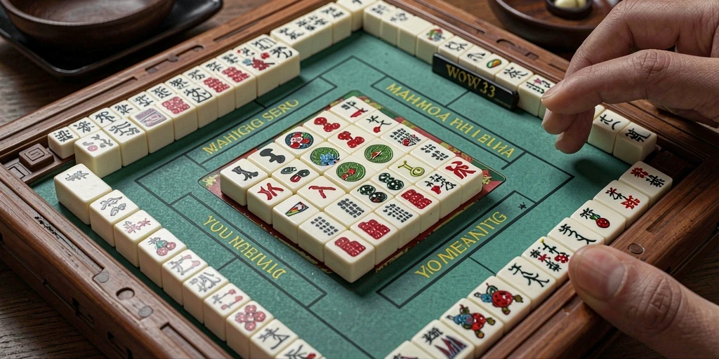 Screenshot utama WOW33 menampilkan gameplay Mahjong yang seru dan menarik.